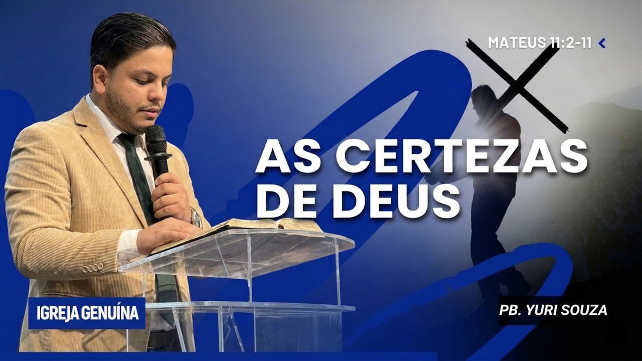 AS CERTEZAS DE DEUS | PB. YURI SOUZA