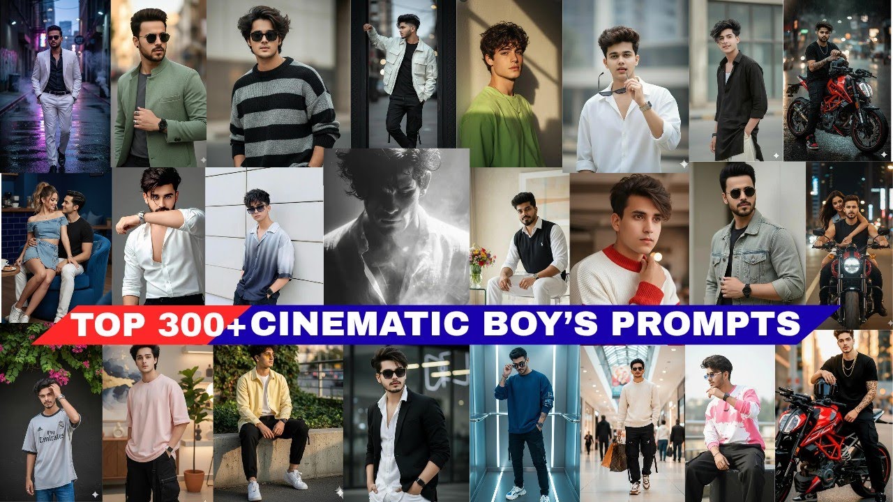 Top 300+ Aesthetic Boys Prompts | Google Gemini Prompt | Google Gemini se photo editing kaise kare