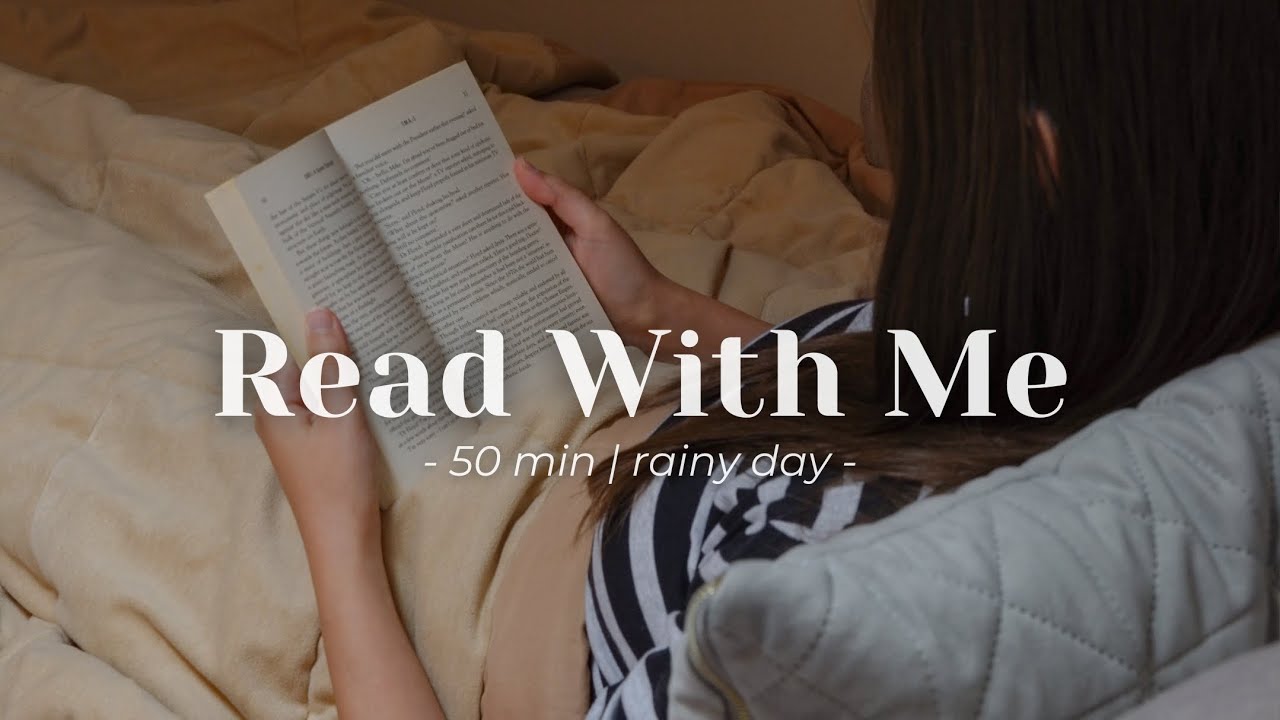 Read With Me on a Rainy Autumn Day ☔ | 50 min real-time, real sounds