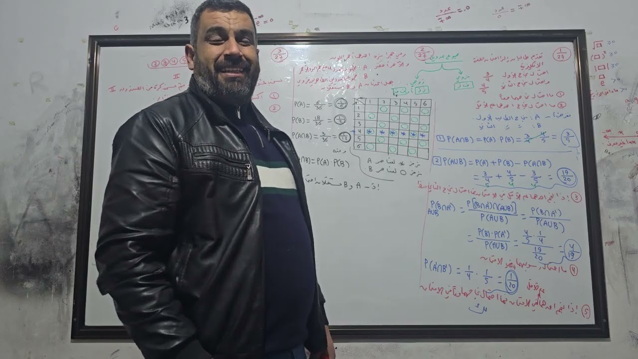 الاستاذ : سامر اليوسف (( مسائل في الاستقلال الاحتمالي )) جبر 