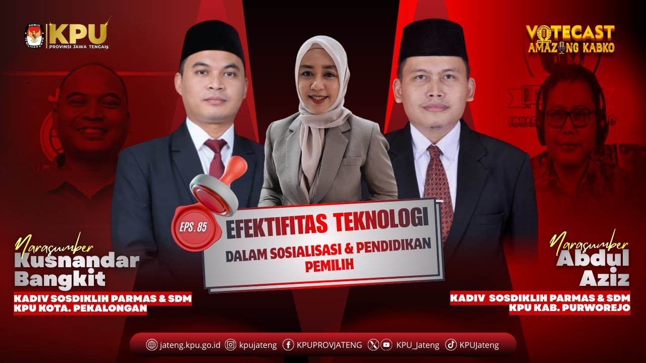 VOTECAST EPS: 85 AMAZING KAB KO EFEKTIFITAS TEKNOLOGI DALAM SOSIALISASI DAN PENDIDIKAN PEMILIH