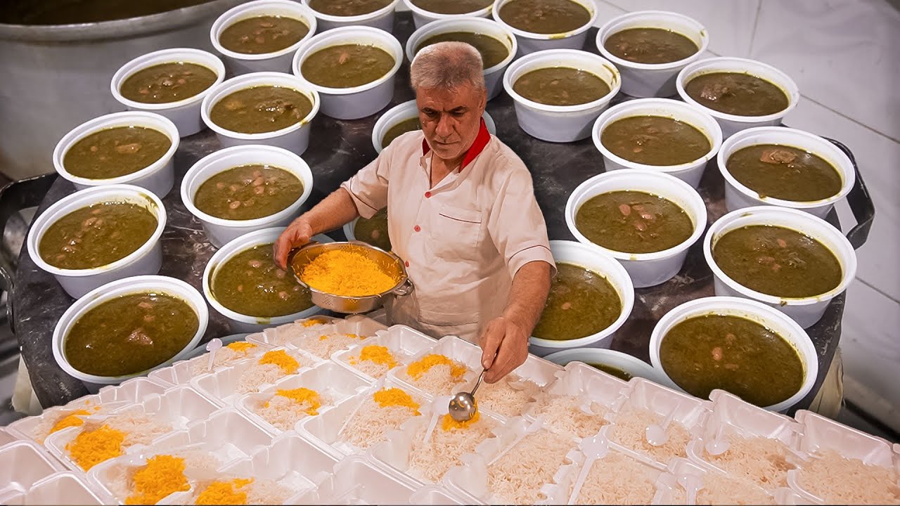Why Everyone is Talking about this Catering? 🤯 Ghormeh Sabzi Stew in Tehran, Iran