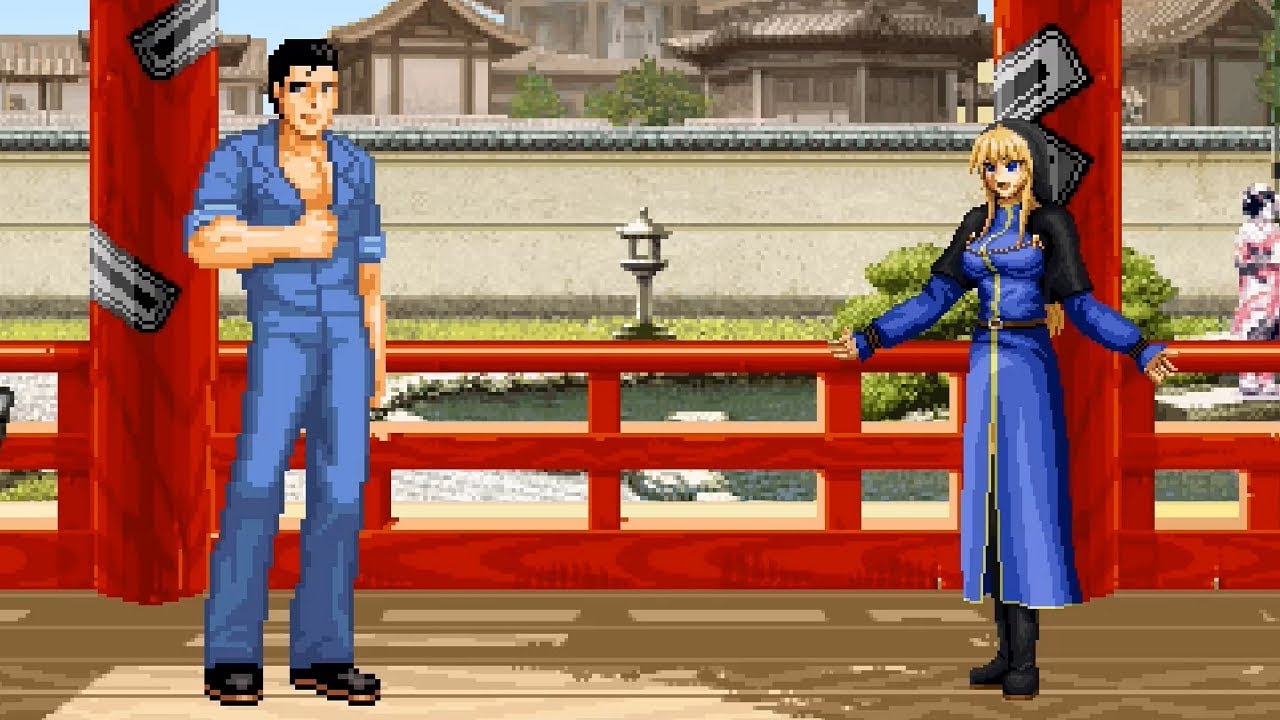 [KOF Mugen] 阿部高和 VS 傑尼子 (暴風子) {好男人? 🆚 拳皇}