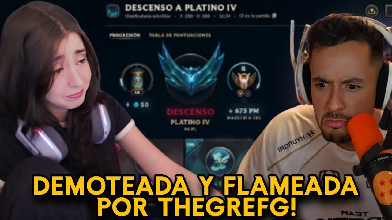 NISSA DEMOTEO A PLATINO 4 Y EXPLOTO CONTRA THEGREFG POR TENER LA CARA TRISTE! | Nissaxter