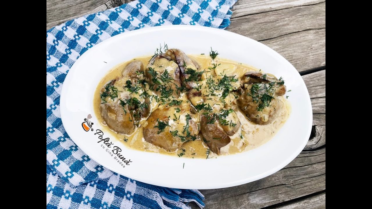 Ficatei in sos de smantana cu mustar si usturoi reteta delicioasa si rapida