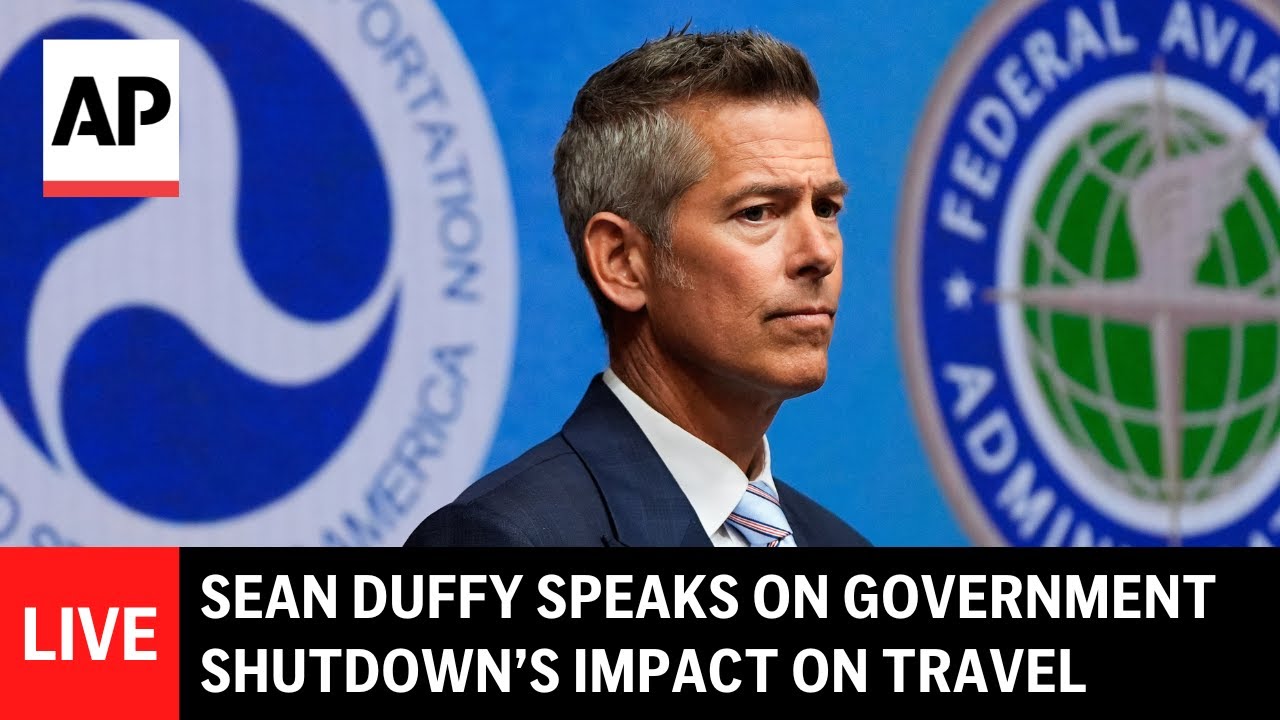 LIVE: Sean Duffy speaks on government shutdown’s impact on travel
