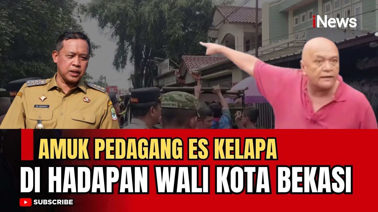 Heboh! Gegara Tak Mau Ditertibkan! Pedagang Nekat Serang Petugas di Hadapan Wali Kota Bekasi