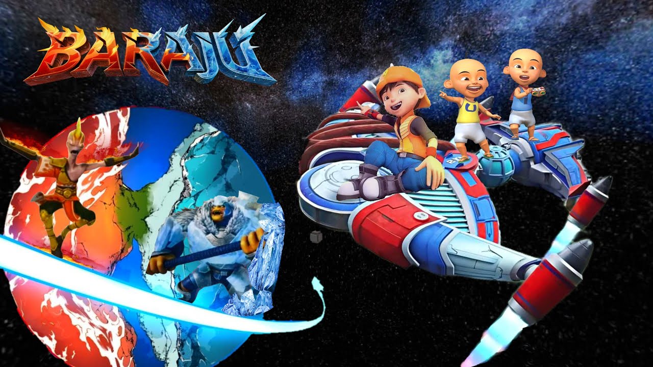 PETUALANGAN BOBOIBOY & UPIN IPIN PERGI KE PLANET BARAJU?!