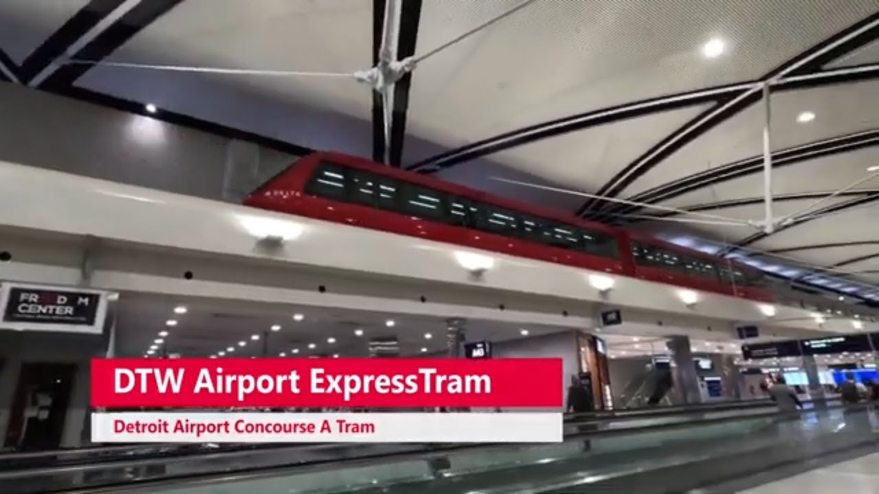 Experience Detroit Airport's (DTW) Express Tram Ride
