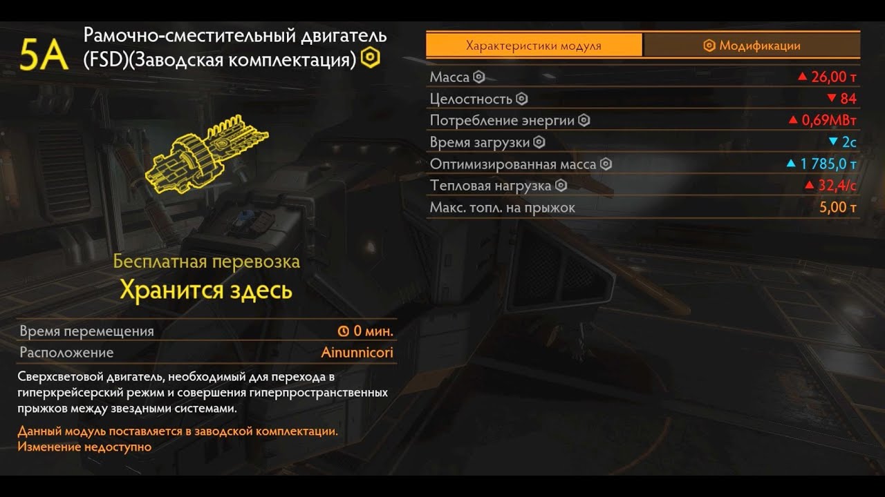 Шаг 2 . Получение полностью оборудованного FSD 5 класса