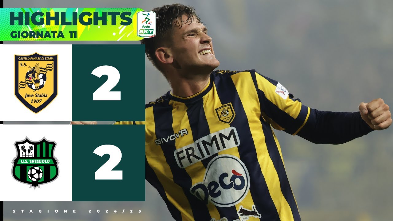 Juve Stabia-Sassuolo 2-2 | PIERINI protagonista, partita bellissima al Menti | Serie BKT