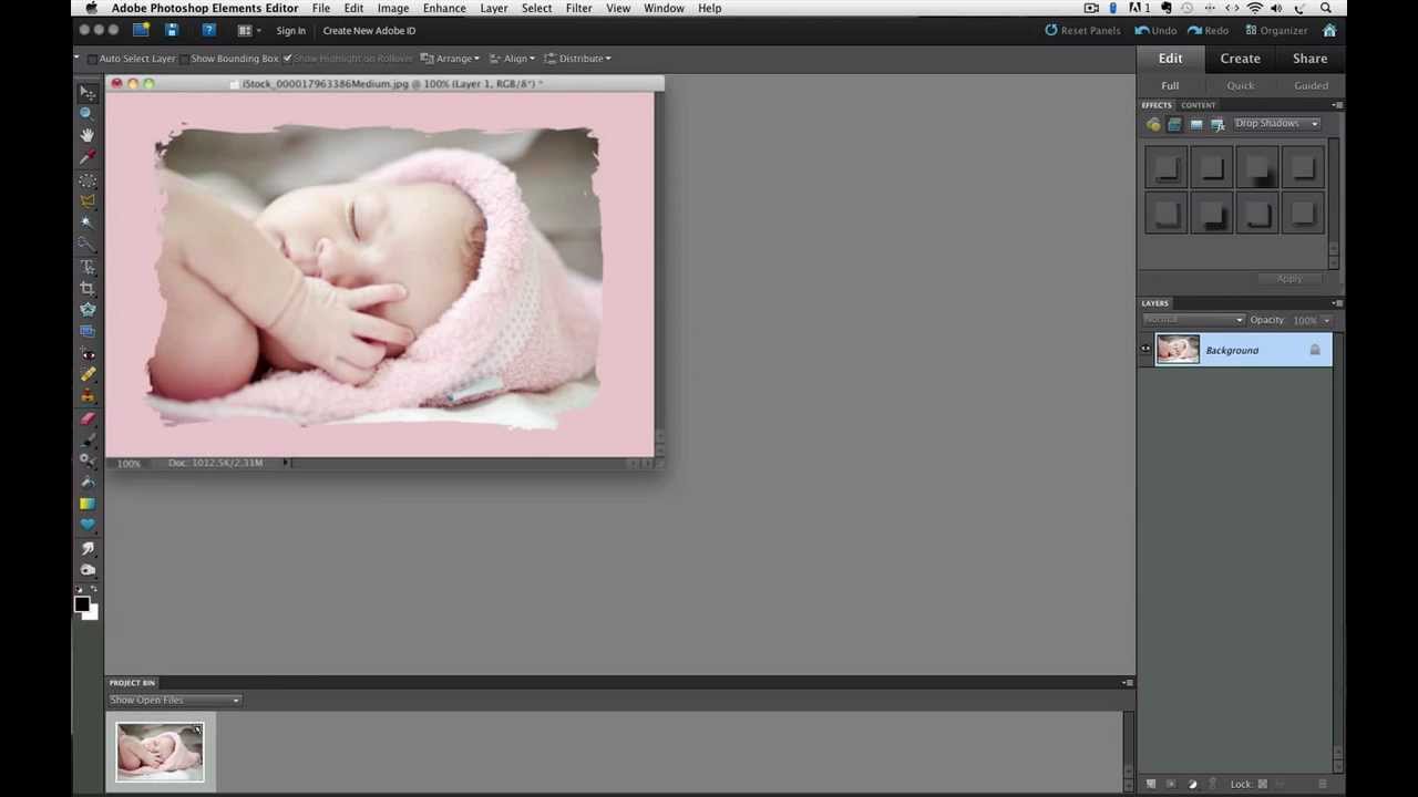 HOW TO CREATE RAGGED EDGES WITH PHOTOSHOP ELEMENTS
