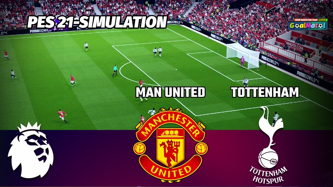 🔥 Manchester United vs Tottenham | Premier League | PES 2021 Simulation | Full Match HD