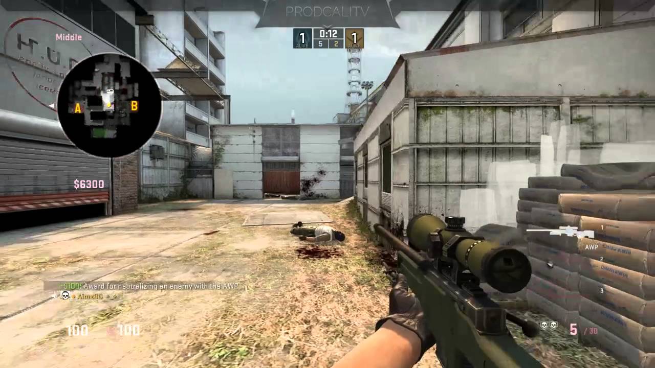 Flash Bang Awp Shot Through Box