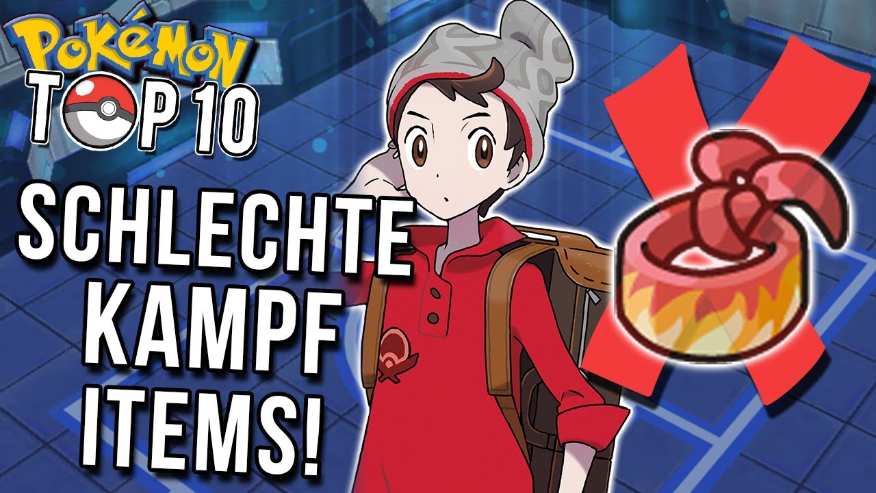 Top 10 SCHLECHTE Items im Pokémon Kampf!