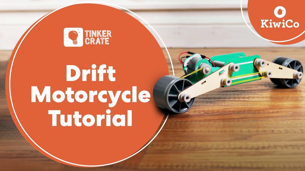 How to Make a Drift Motorcycle | Tinker Crate Project Instructions | KiwiCo