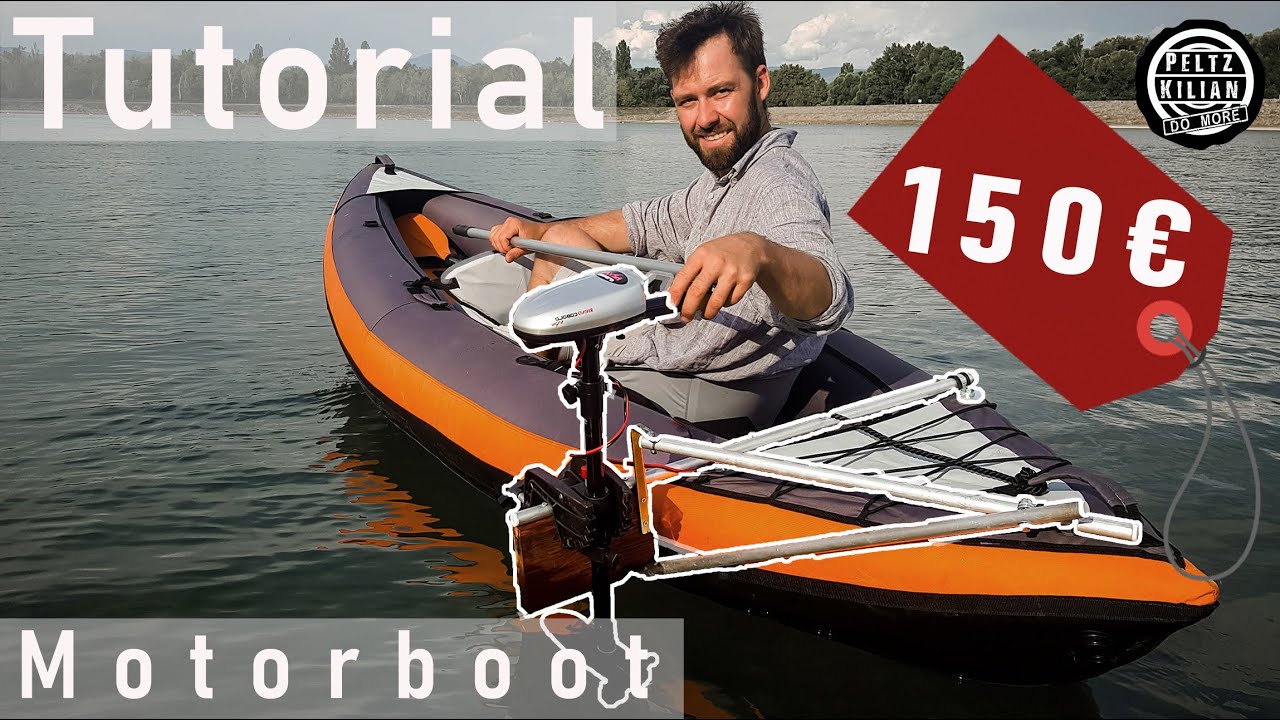 Motorboot selber bauen für 150 € | Elektrisches Power Kanu | DIY