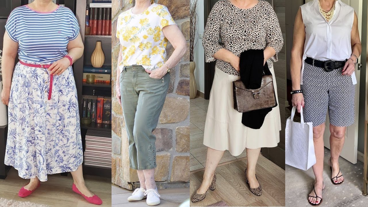 OUTFITS para MUJERES de 50 60 70 AÑOS MODERNOS SENCILLOS Y ELEGANTES