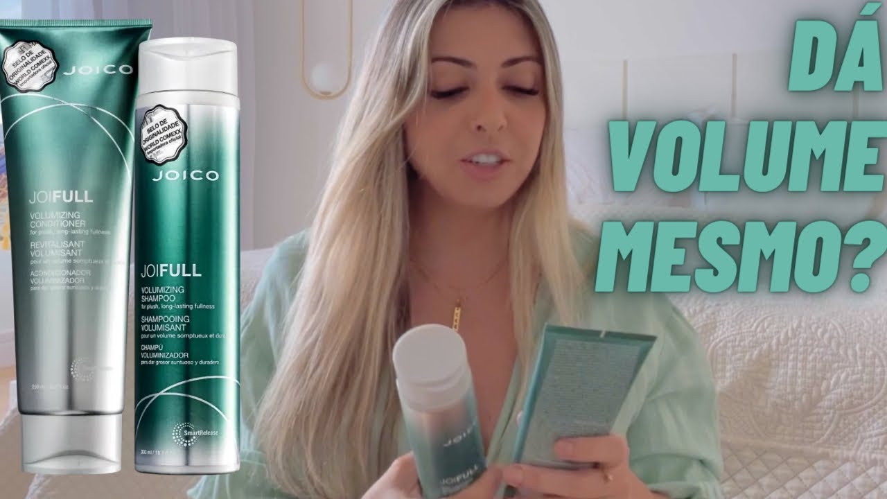 RESENHA JOICO JOIFULL VOLUMIZING 🪷 volume e encorpa fios | Cabelo fino e loiro sem fonte de calor
