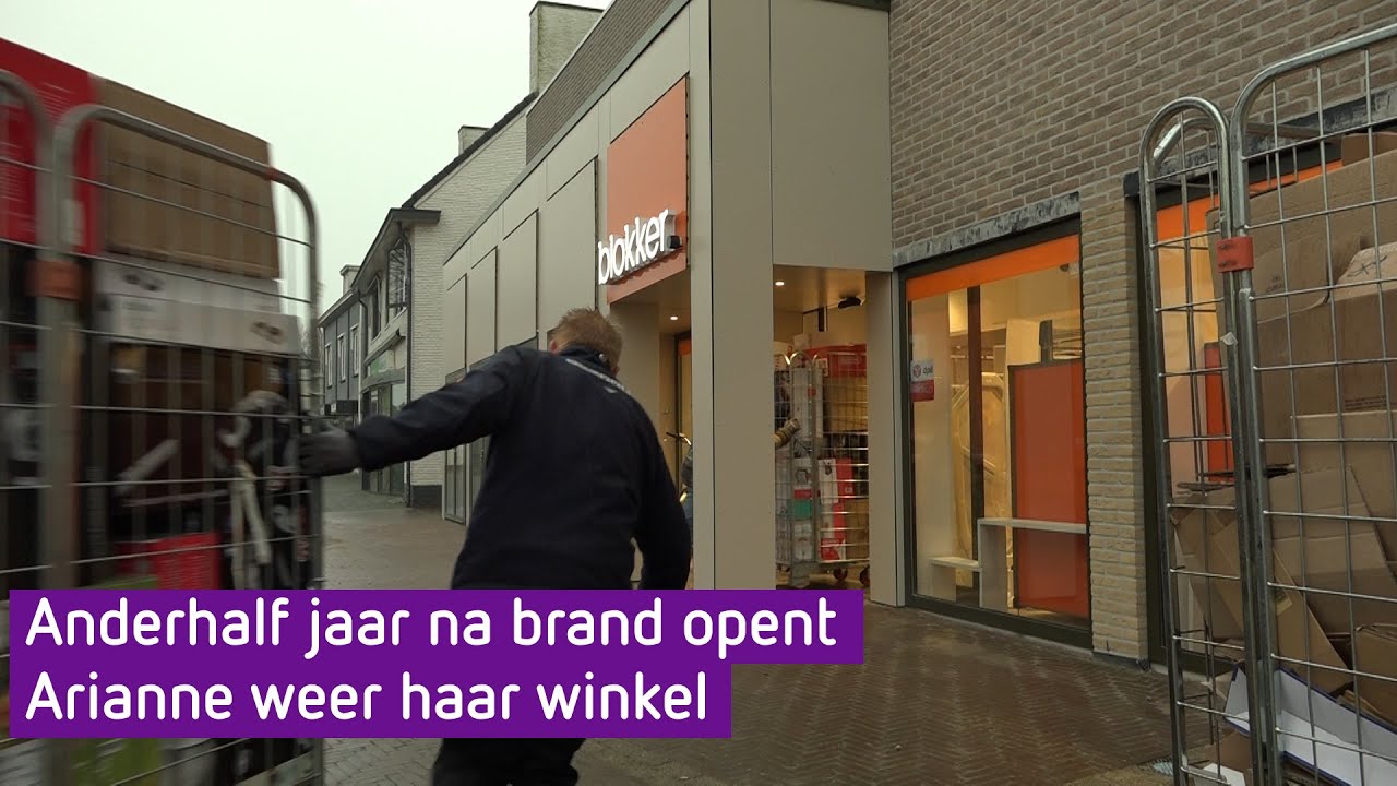 Huis en winkel verwoest door brand: 1,5 jaar later begint Arianne opnieuw