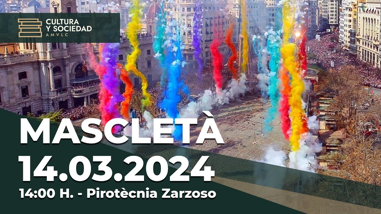 Mascletà 14 de Marzo: Pirotecnia Zarzoso | Fallas 2024 | Retransmisión en directo