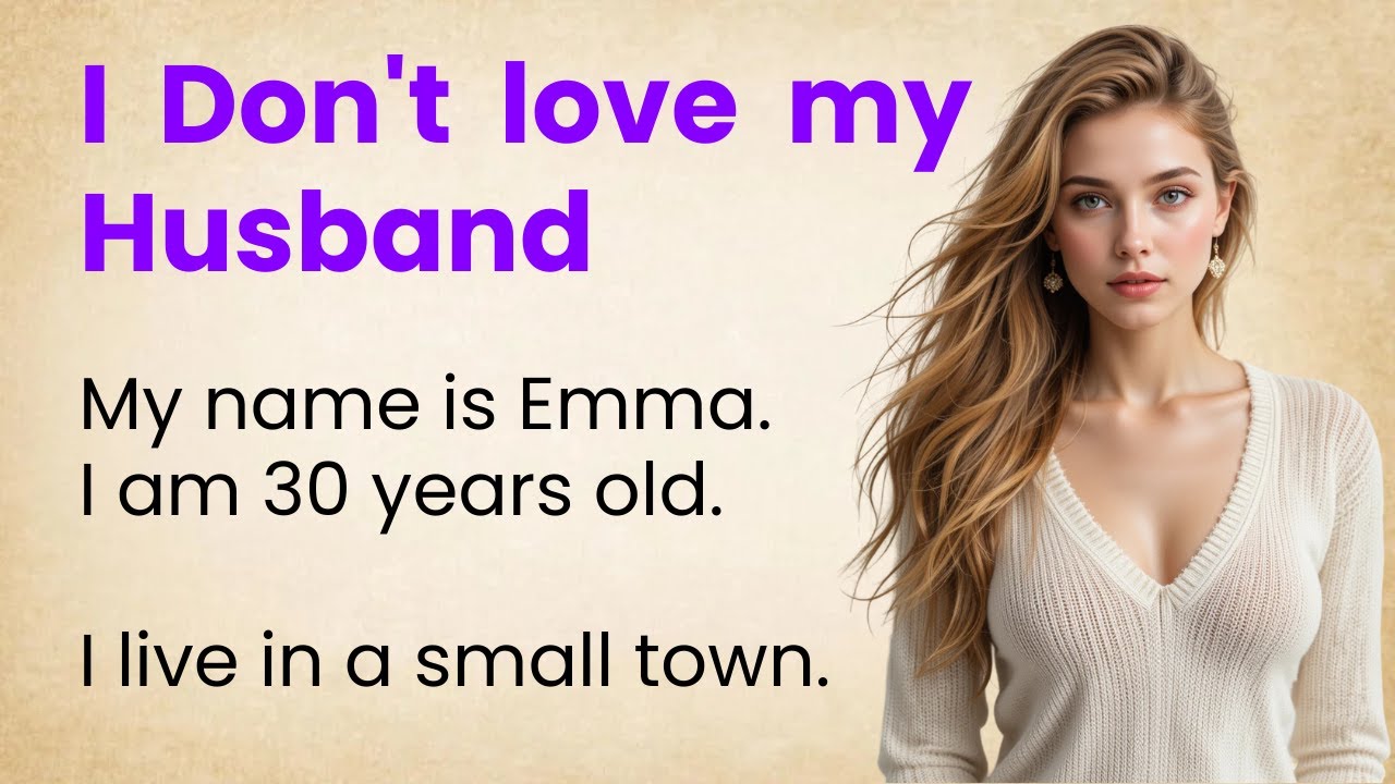 I Don't Love My Husband ✅ Emotional English Story ✅ Learn English Through Stories ✅ English Story