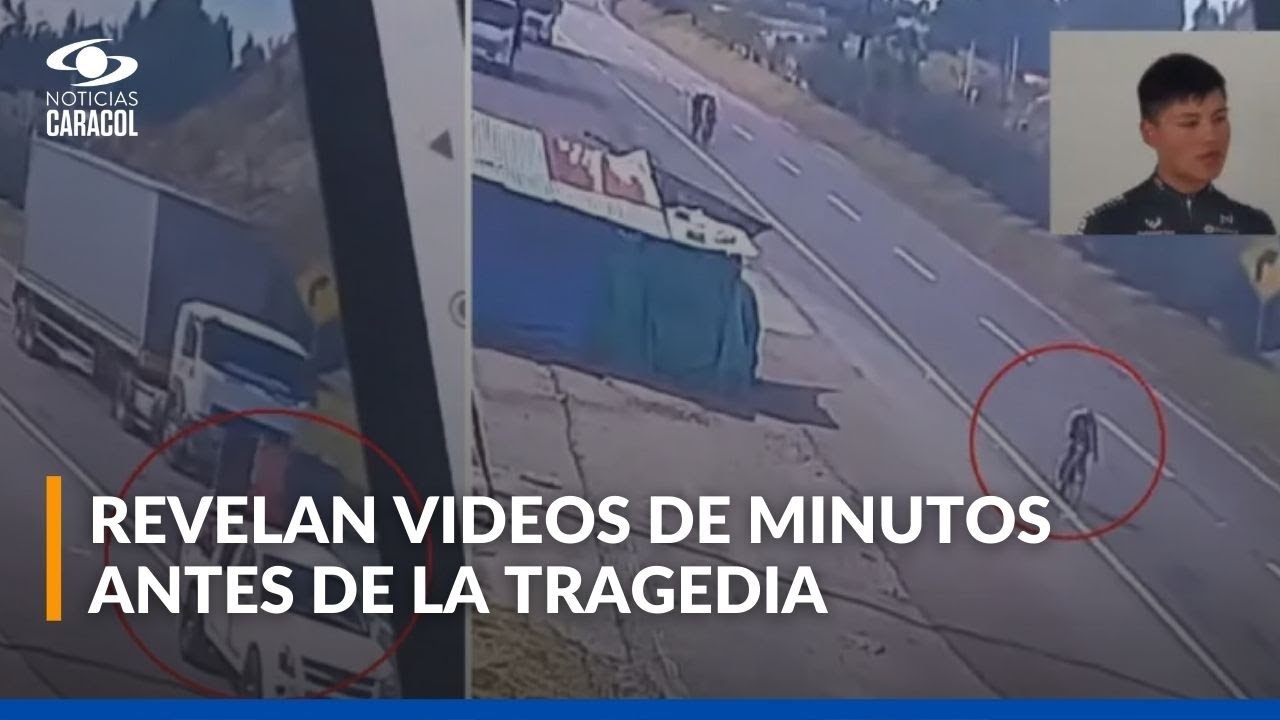 Revelan video del ciclista Juan David Cárdenas segundos antes de accidente que le costó la vida