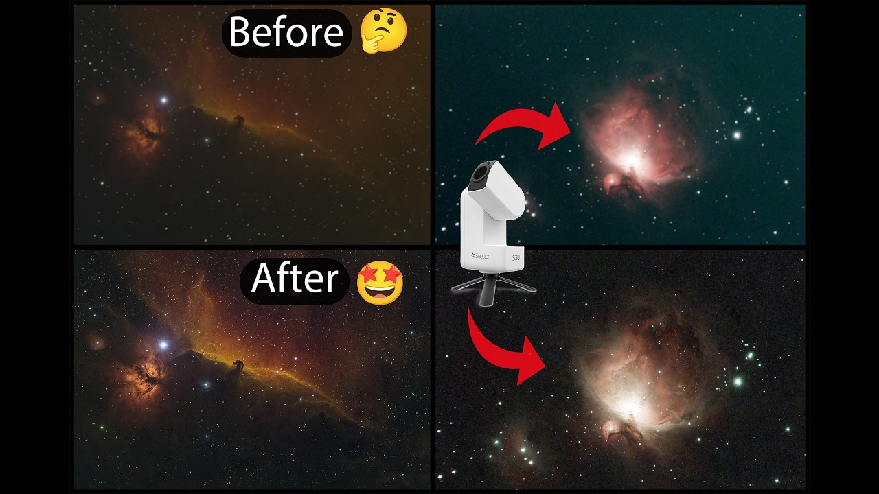 Как улучшить ваши снимки Astro менее чем за 2 минуты! (Seestar S30 / GraXpert / Telescope Live)