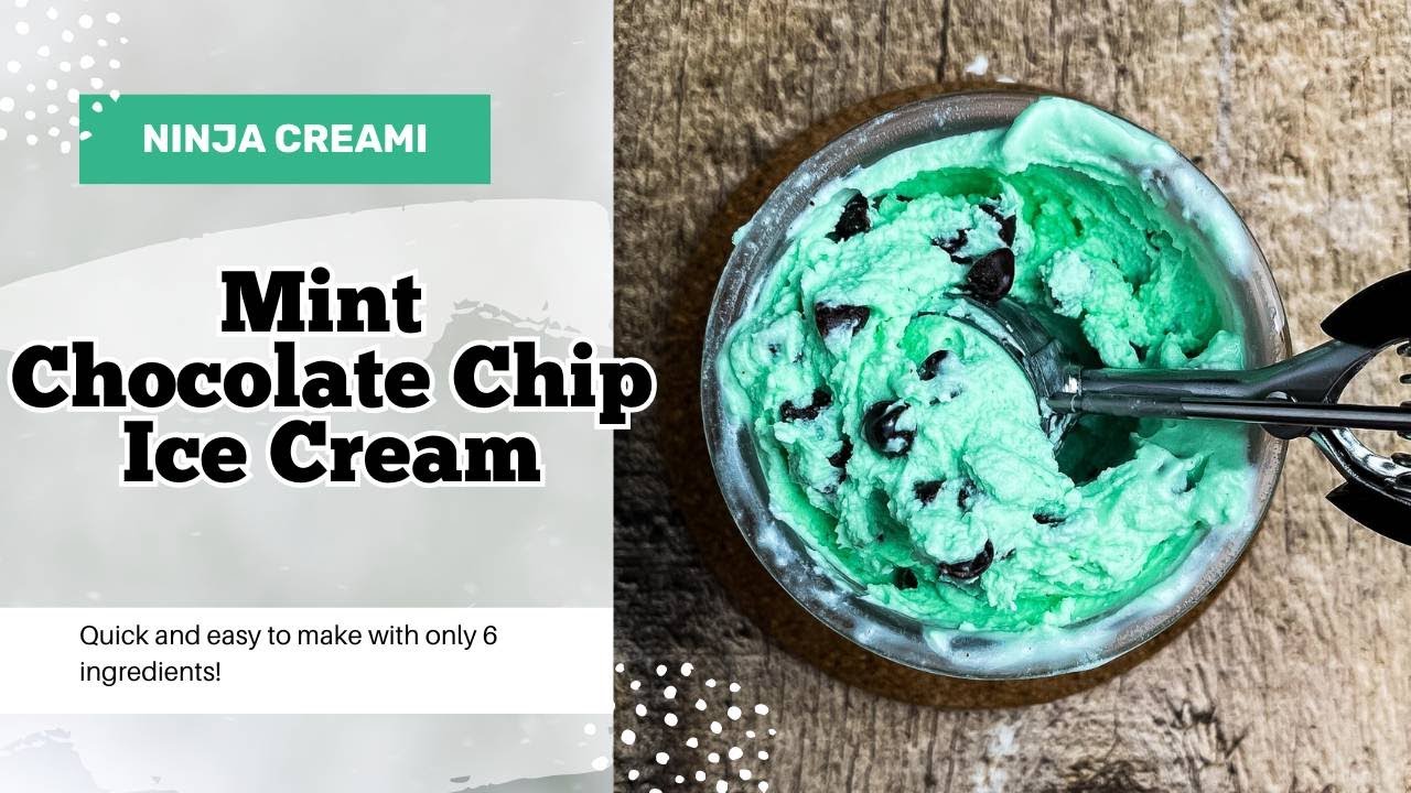 Мороженое Ninja Creami со вкусом мятного шоколада (всего 6 ингредиентов!)
