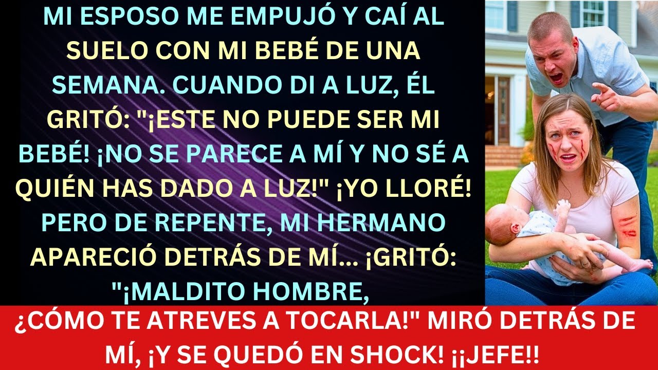 Mi esposo me empujó a mí y a nuestro recién nacido, gritando: 
