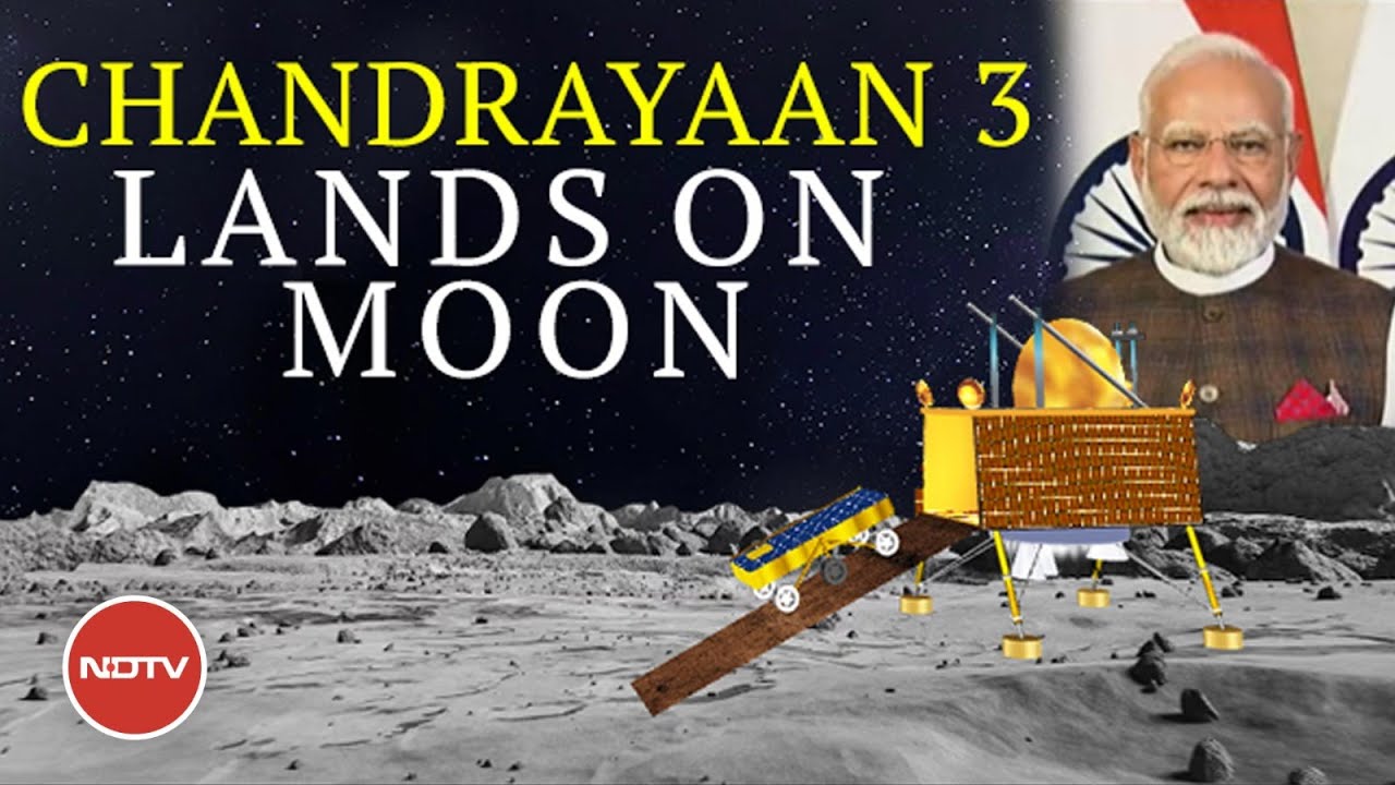 PM Modi As Chandrayaan 3 Lands On Moon: 