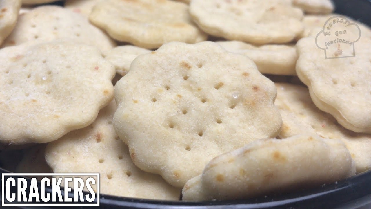 Crackers las Galletas saladas de 3 ingr.en solo 20 minutos