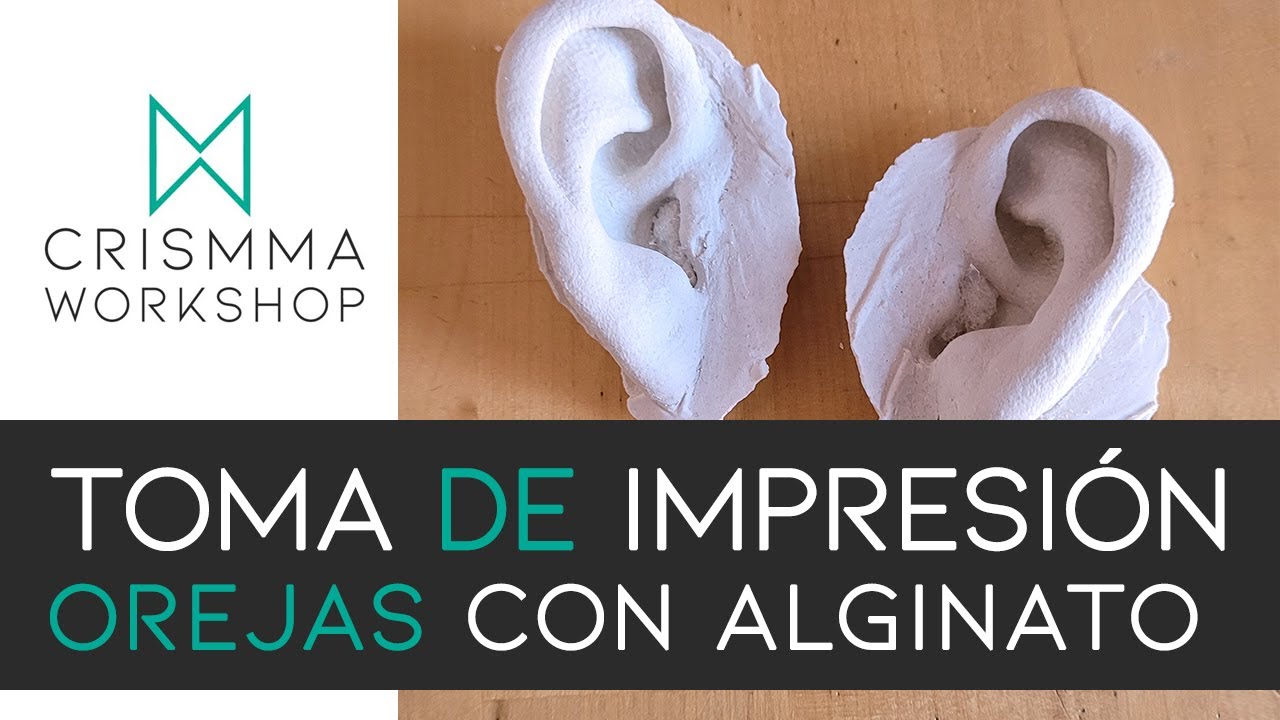 Toma de impresión de orejas con alginato