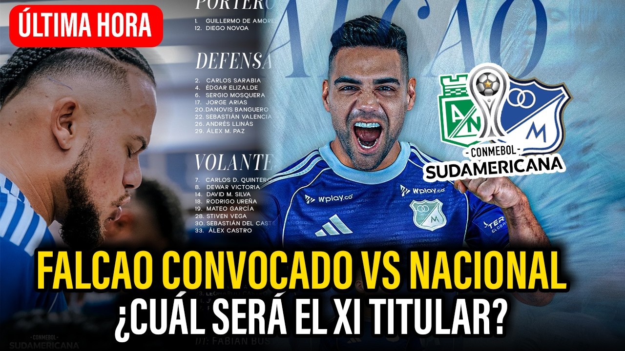 Millonarios YA ESTÁ EN MEDELLÍN | Falcao CONVOCADO | ¿11 TITULAR? | Previo Vs Nacional