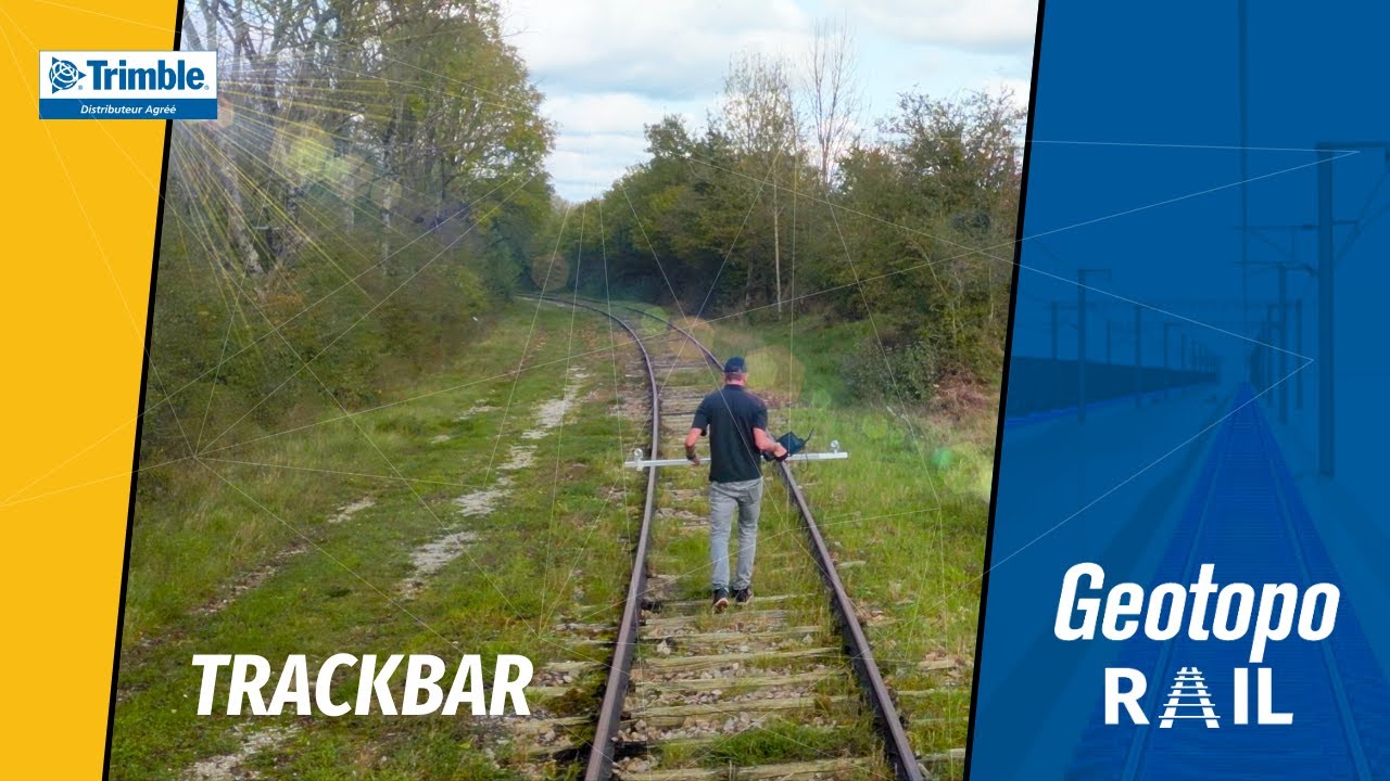 Simplifiez le levé de voie ferrée avec la Trimble TRACKBAR !