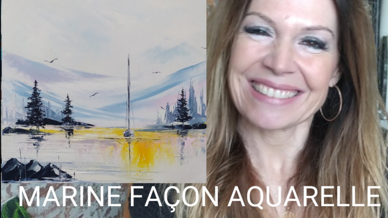 MARINE FAÇON AQUARELLE par Nelly LESTRADE