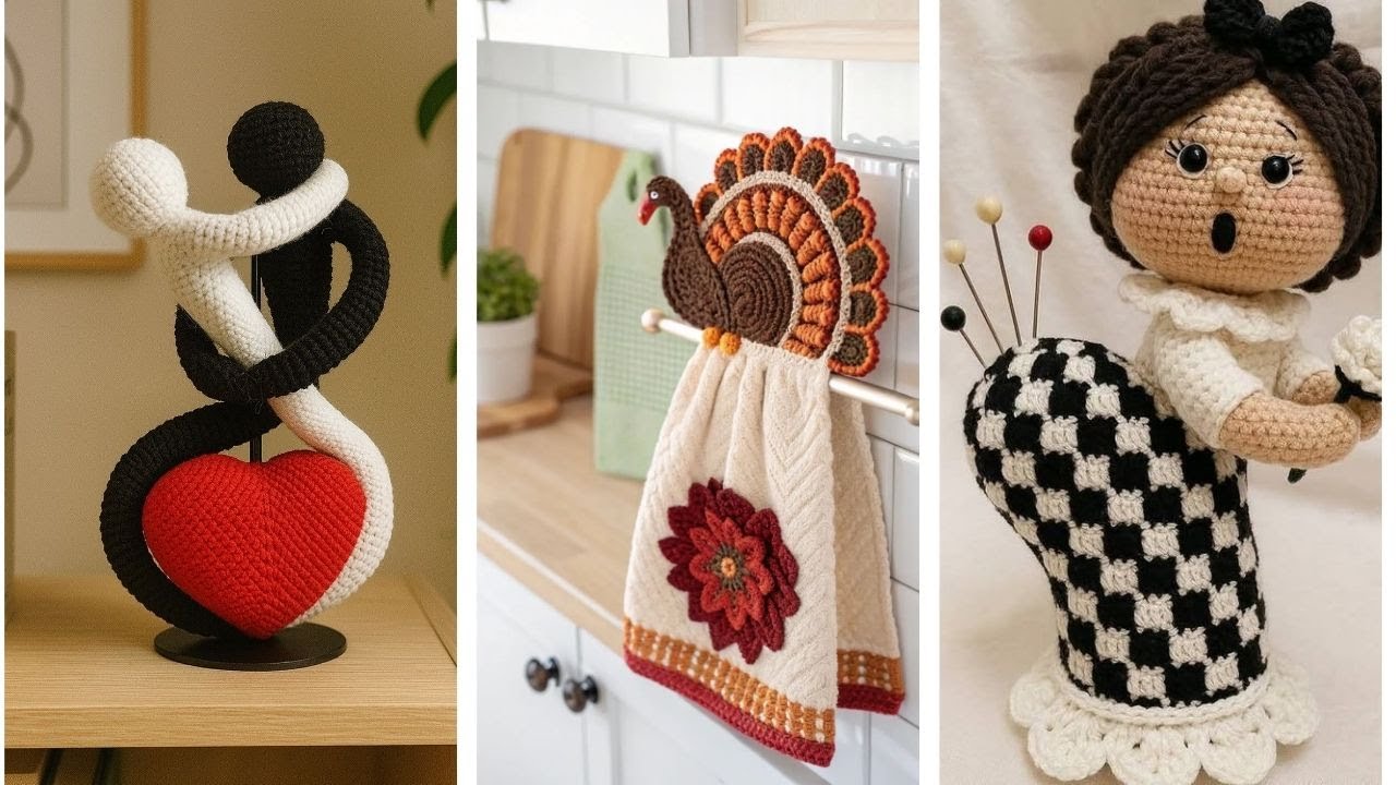 Most beautiful and attractive crochet handmade home d&eacute;cor and  new  idea design