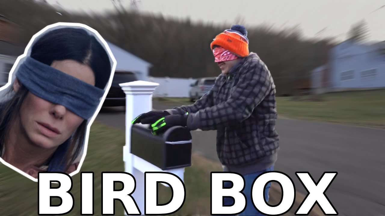 RACING THRU THE STREETS BLINDFOLDED! | Bird Box Challenge