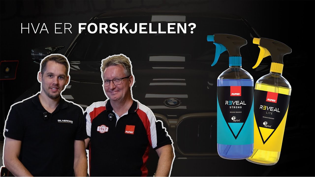 RUPES Reveal Lite og Strong, hva er forskjellen og hvilken brukes når?