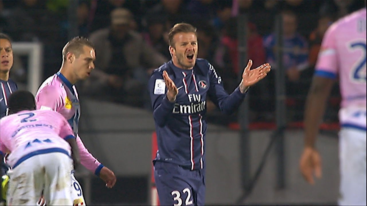 Beckham's red card and bust-up in Evian / 2012-13
