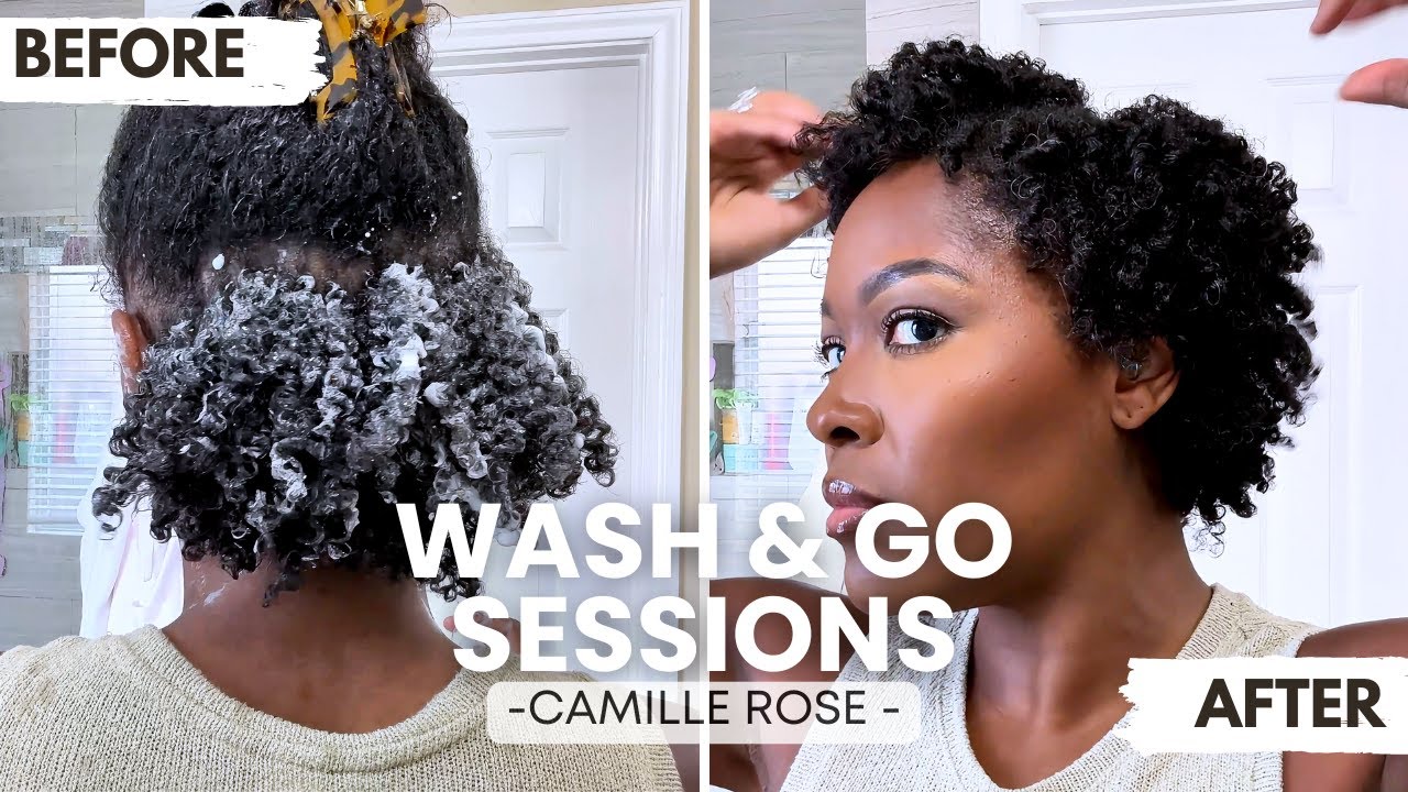 CAMILLE ROSE MOUSSE ONLY  Wash & Go on Short type 4 Natural hair