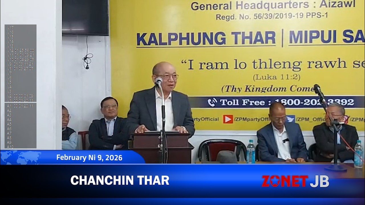 Chanchin Thar [9th February, 2026][Zonet Lunglei]