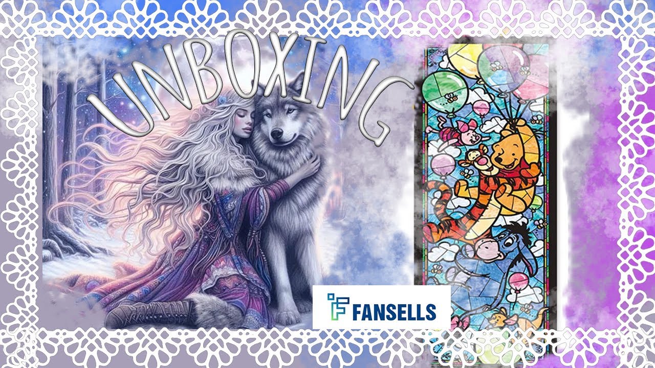 💎 Magisches Wolfsmädchen und Kindheitshelden ❤️🐾 Diamond Painting UNBOXING FANSELLS