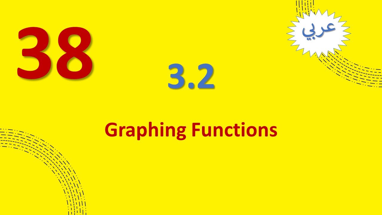 38. Section 3.2 - Graphing Functions