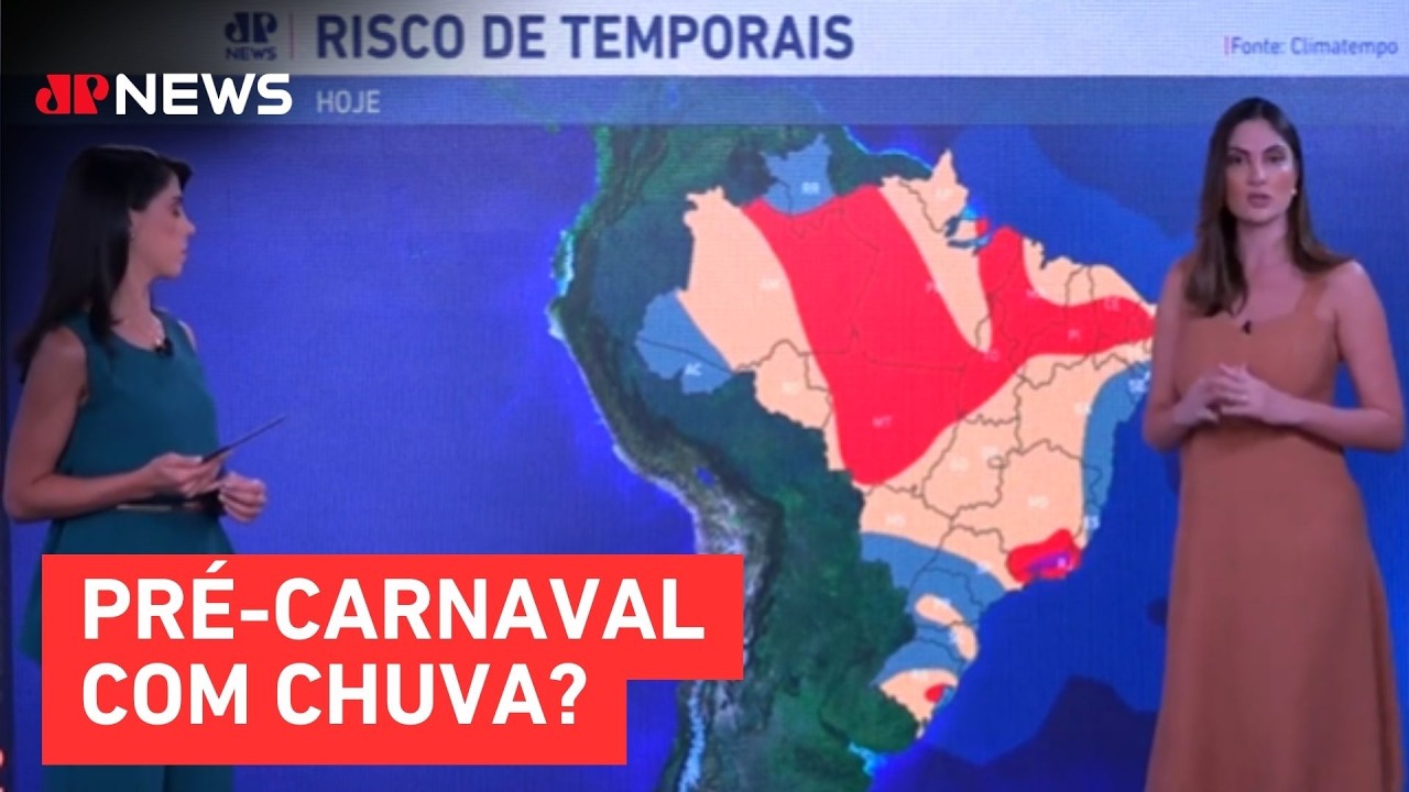 Previs&atilde;o do Tempo: Tempestades no Sudeste e Calor de 36&ordm;C no Sul