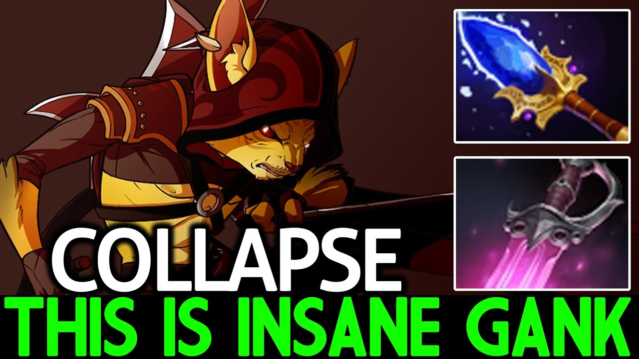 COLLAPSE [Bounty Hunter] This is Insane Gank with Scepter Build Dota 2