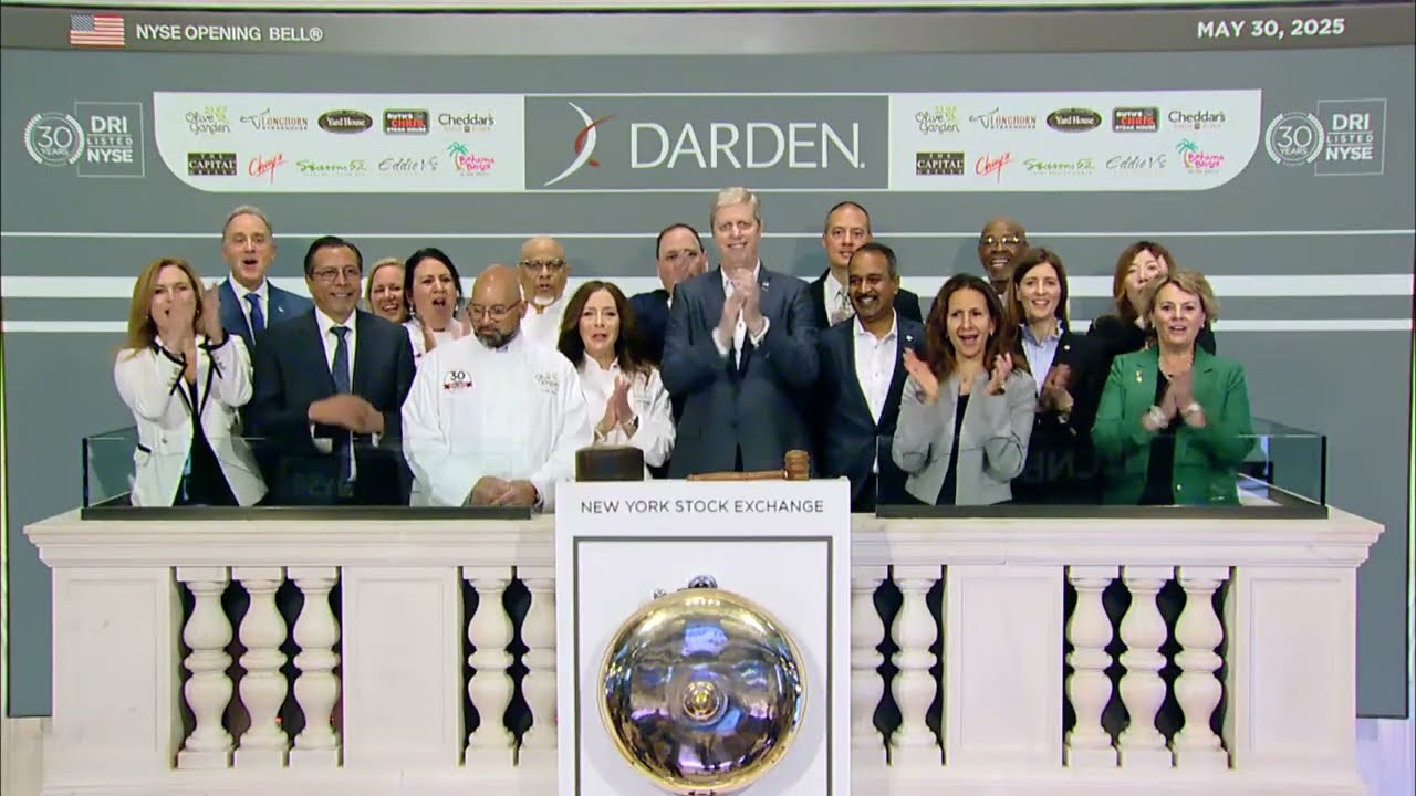 The NYSE welcomes Darden Restaurants, Inc. (NYSE: DRI) to celebrate its 30th anniversary of listing