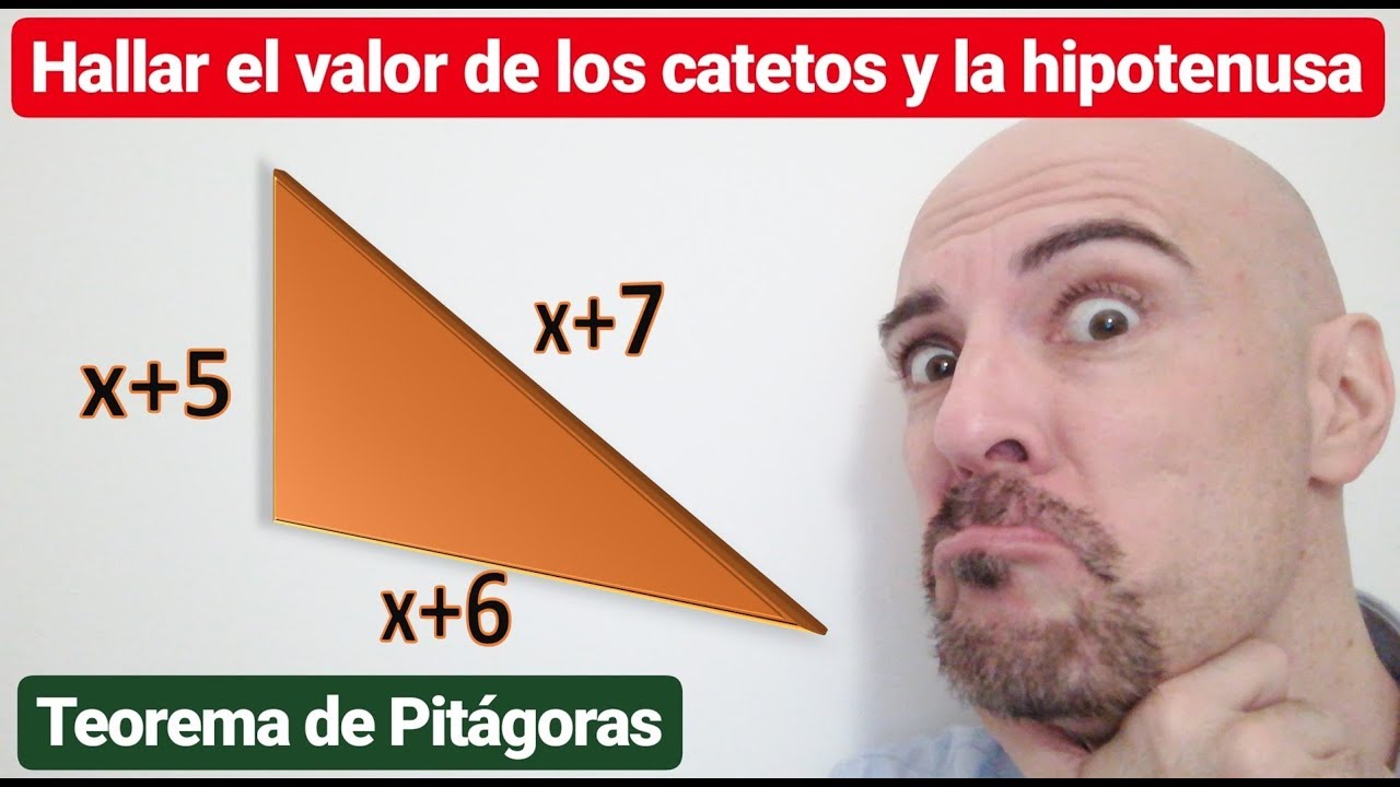 🔴 CALCULAR LOS CATETOS Y LA HIPOTENUSA DE UN TRIÁNGULO RECTÁNGULO
