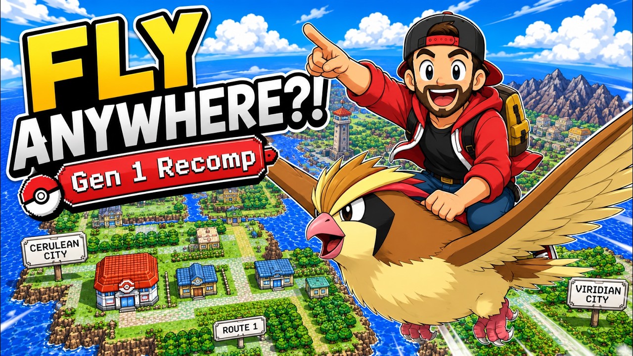 You Can Now FLY Anywhere in Pok&eacute;mon Gen 1! | Gen 1 Recomp Mods