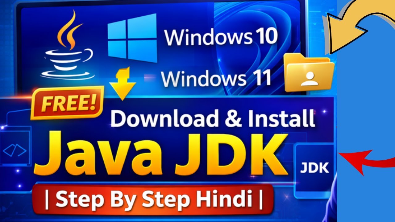 Install Java JDK on Windows 10 & 11 | Java Setup for Beginners (Hindi)